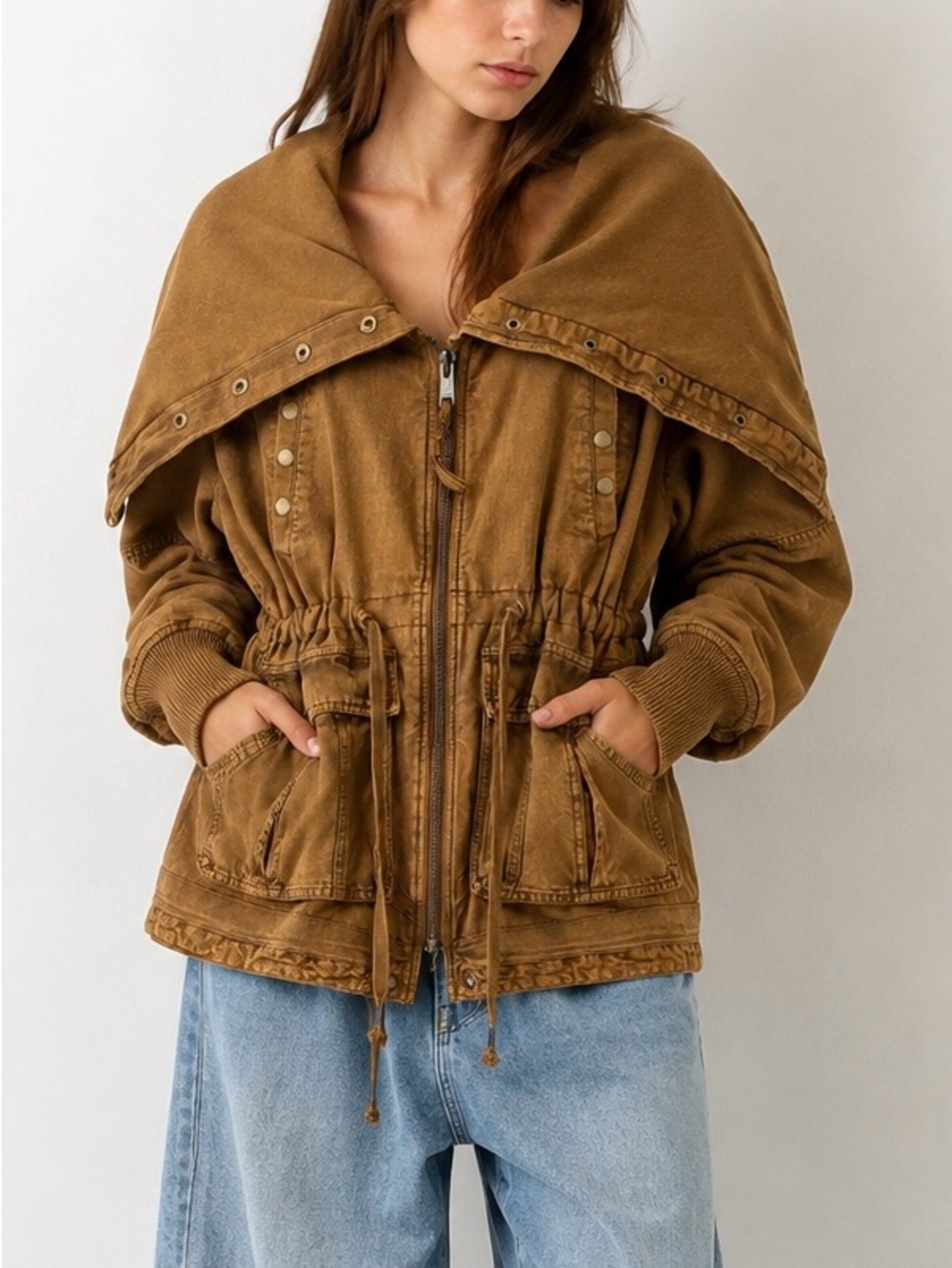 Free People Surplus Future Parka Dirty Mustard S Utility Chic Boho
